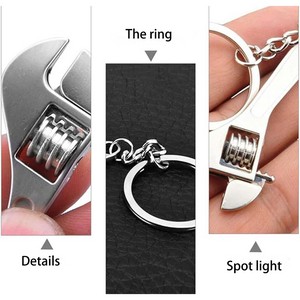 Silver Adjustable Wrench Keychain - Image 3