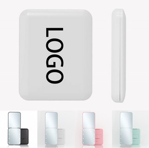 LED Compact Travel Makeup Mirror with Light