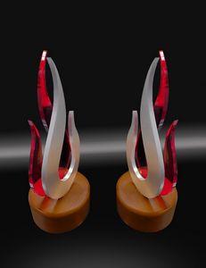 Metal and Lucite Award - Image 2