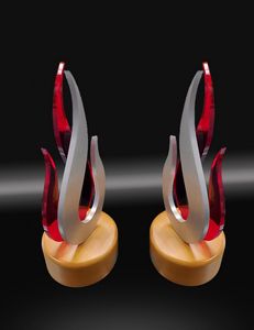 Metal and Lucite Award - Image 3