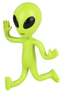 4" Alien Bendable Toy