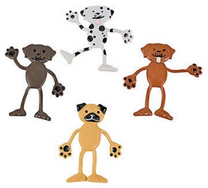 Vinyl Dog Bendable Toy