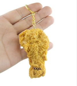 Funny Simulation Chicken Leg Keychain Tag