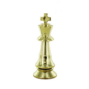 3 1/4" Gold Plastic Chess Queen Figure