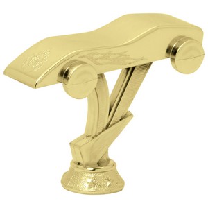 3" Gold Plastic Pinewood Derby Trophy Figure
