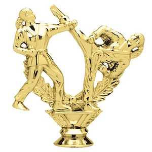 5 1/4" Double Female Karate Trophy Figure
