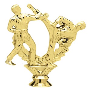 5 1/4" Double Male Karate Trophy Figure