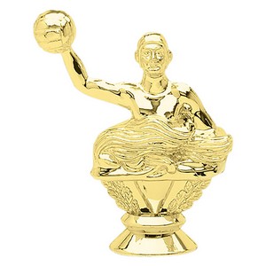 3 3/4" Gold Plastic Male Water Polo Trophy Figure