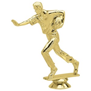 5 1/2" Gold Plastic Male Flag Football Trophy Figure
