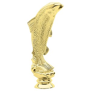4" Gold Plastic Salmon Trophy Figure