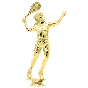 9 1/2" Gold Plastic Female Tennis Player Trophy Figure