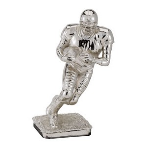 12 3/4" Silver Football Figure