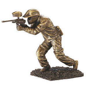 10 1/2" Brass Paintball Figure