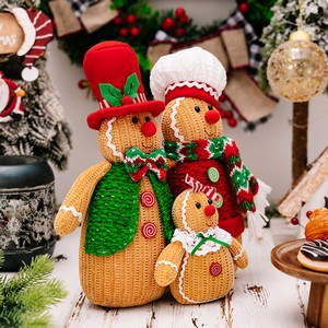Christmas Decoration Creative Gingerbread Man Figurine Gingerbread Doll Window Display - Image 4