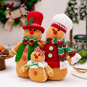 Christmas Decoration Creative Gingerbread Man Figurine Gingerbread Doll Window Display - Image 5