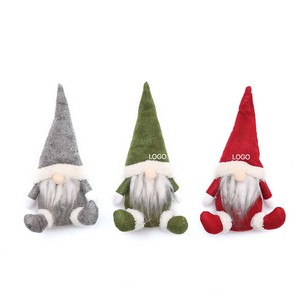 Santa Faceless Doll Figurine Window Display Christmas Decoration