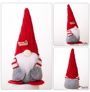 Christmas Decoration Pocket Hat Faceless Doll Red Rudolph Gnome Figurine - Image 3