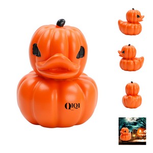 Pumpkin Duck Figurine