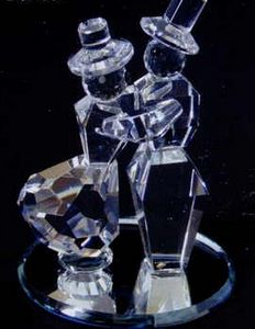 Optic Crystal Mirror Bottom Dancer Figurine