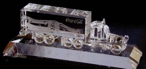 Optic Crystal Diesel Truck Figurine