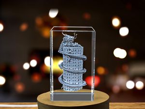 Wat Samphran Temple Crystal Trophy Award - Engraved Thai Architecture Souvenir Recognition - Image 6