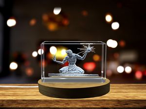 The Spirit Of Detroit 3D Engraved Crystal Statue Gift