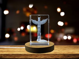 Duncan Totem Poles Crystal Trophy Award - Recognition of Northwest Coast Indigenous Artistry