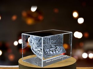 Ancient Wisdom - Delphi Archaeological Site Immortalized in 3D Engraved Crystal - Image 5