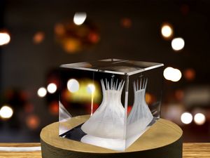 Metropolitan Cathedral of Brasília 3D Engraved Crystal Trophy Award Keepsake Souvenir Recognition - Image 6