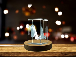 The Cathedral of Christ the Light 3D Engraved Crystal Decor Gift - Image 5