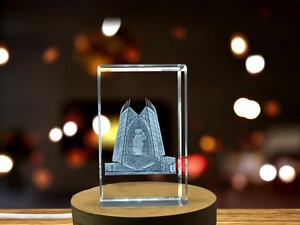 The Cathedral of Christ the Light 3D Engraved Crystal Decor Gift - Image 6