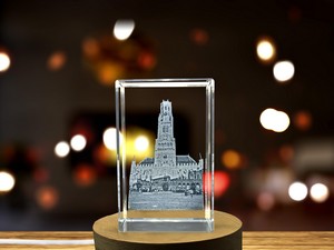 Bruges Belfry 3D Engraved Crystal Trophy Award Recognition - Stunning Flemish Architecture Gift - Image 5