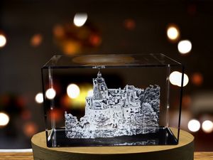 St. Basil's Cathedral 3D Engraved Crystal Keepsake Souvenir With LED Base Recognition - Image 7