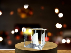 Castello Di Brolio 3D Engraved Crystal Trophy Award - Elegance In Tuscan Castle Recognition - Image 5