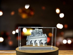 Fontebranda Crystal Award With Free LED Base Light - Medieval Siena Fountain Recognition - Image 6