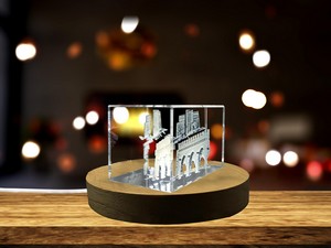 Fontebranda Crystal Award With Free LED Base Light - Medieval Siena Fountain Recognition - Image 5