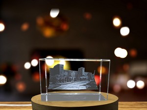 The Walls of Istanbul 3D Engraved Crystal Gift - Image 6