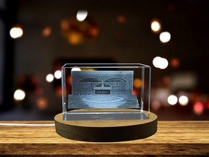 Arts United Center 3D Engraved Crystal Gift