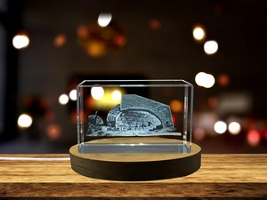 Salvador Dali Museum 3D Engraved Crystal Gift