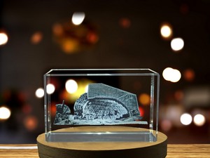 Salvador Dali Museum 3D Engraved Crystal Gift - Image 6