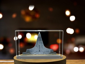 Hallgrimskirkja 3D Engraved Crystal Trophy Award With Recognition - Exquisite Gift for Architecture - Image 6