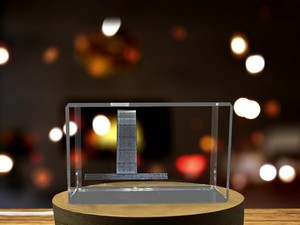 Freedom Square 3D Engraved Crystal Gift - Image 6