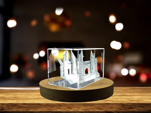 Schlossberg Castle 3D Engraved Crystal Award Trophy - Luxurious Austrian Landmark Recognition - Image 5