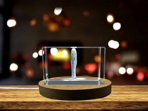 Dream Sculpture 3D Engraved Crystal Gift - Captivating Artistic Crystal