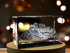 Potala Palace 3D Engraved Crystal Trophy Keepsake Award with LED Base Light - Recognition - Image 6