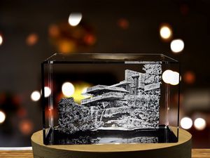Fallingwater 3D Engraved Crystal Trophy Award - Architectural Recognition by A&B Crystal Collection - Image 6