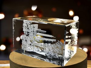 Fallingwater 3D Engraved Crystal Trophy Award - Architectural Recognition by A&B Crystal Collection - Image 5
