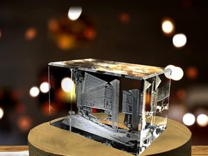 São Paulo Museum of Art 3D Engraved Crystal Award Recognition Trophy - Exquisite Brazilian Design - Image 5