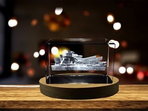 The Guggenheim Bilbao Spain 3D Engraved Crystal Keepsake