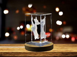 A Pensive Raccoon | 3D Engraved Crystal - Image 5